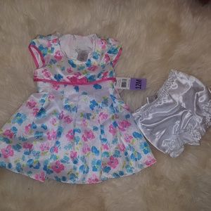 Floral Baby Dress, size 12 months